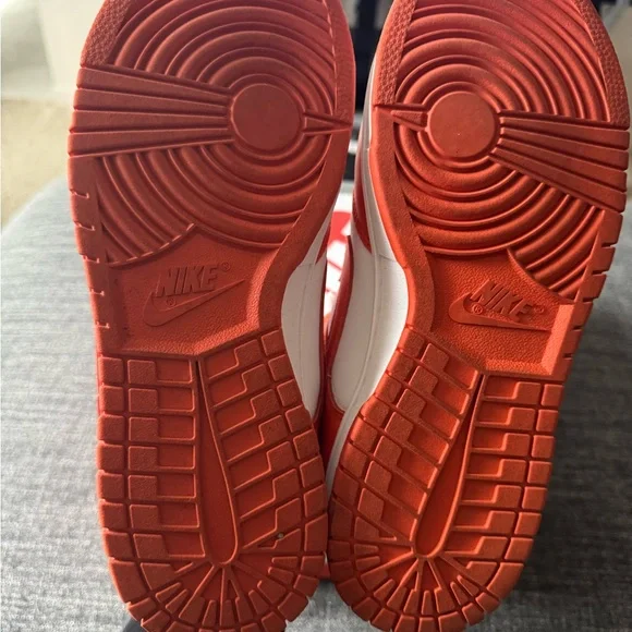 Orange and White Nike Dunks - Picture 4 of 7